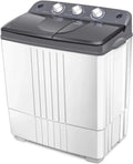 20-Lb Dual-Unit Portable Laundry System: Separate 12-Lb Washer and 8-Lb Spinner in Sleek Gray or White Finish for Compact Living Spaces