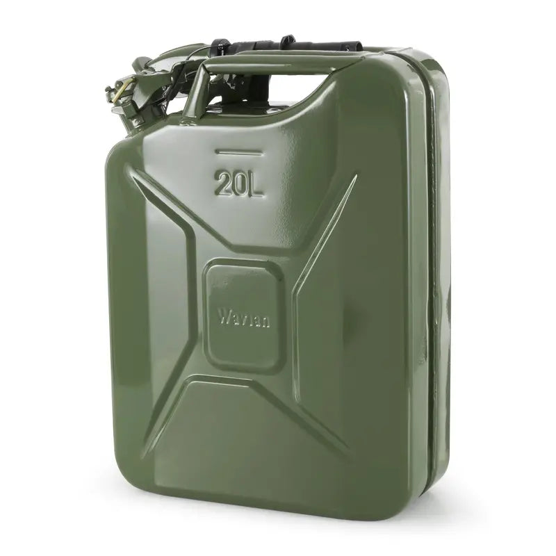 20-Liter CARB-Certified Jerry Can ¨C Authentic Green Fuel Container with Precision Spout