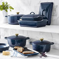 20-Piece Cast Iron Cookware Set with 10.25-Inch Skillet and Lidded Saucepan