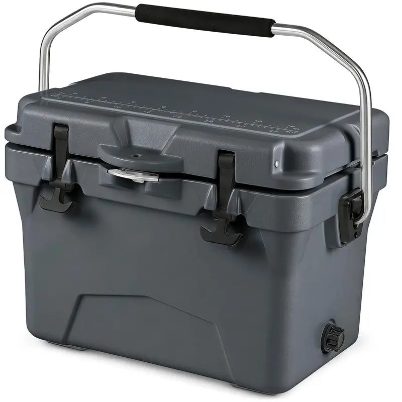 20-Quart Insulated Ice Chest ¨C Portable Handles, Built-in Cup Holders &amp; Measuring Ruler