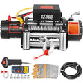 2000-Lb Electric Winch with 26m Steel Cable and Wireless Remote ¨C Compact Truck and ATV Recovery System