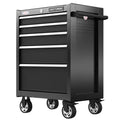 2000 Series Rolling Tool Cabinet ¡ª 26.5-in Wide ¡Á 37.5-in Tall, 5-Drawer Steel Storage Unit (Black)