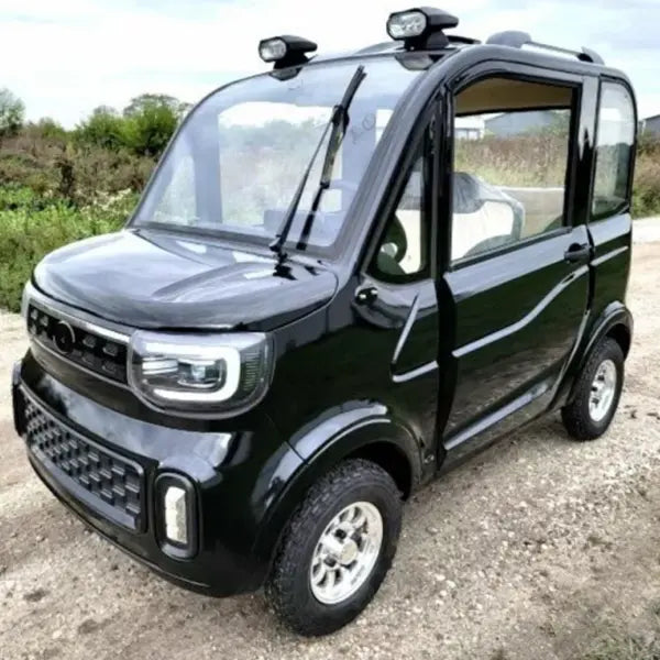 2022 [Brand] Electric 4-Seat Golf Cart ¨C Low-Speed Vehicle with Climate Control (AC + Heater), Street-Legal Options Available