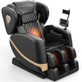 2025 Full-Body Zero Gravity Massage Chair ¨C 10-Point Roller System, Heat Therapy, Foot Massage, Bluetooth Speaker &amp; Touchscreen Control (Black/Brown)