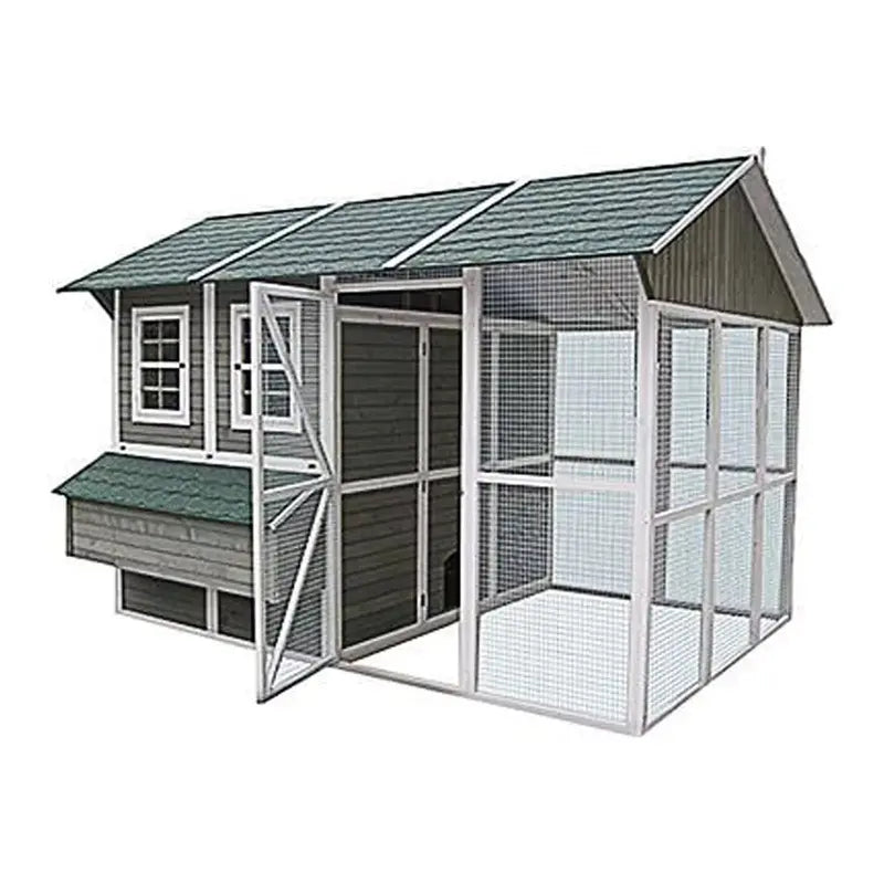 2025 My Backyard Farm DDP-1553 Walk-In Chicken Coop ¨C Spacious 24-Bird Barn with Exterior Dimensions 140.6″ x 108.3″ x 96″