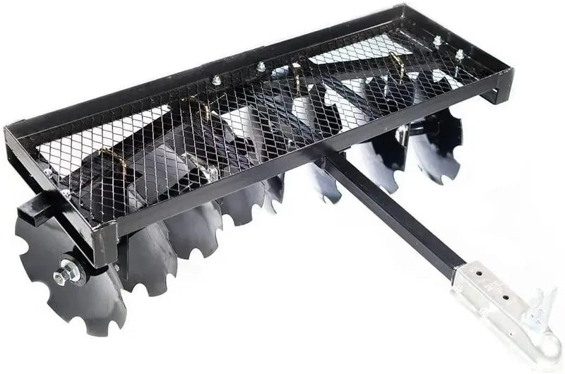 2025 Titan Distributors Notched Disc Harrow ¨C 4-Foot Pull-Behind Attachment for ATV/UTV (2-Inch Hitch, NO250072)