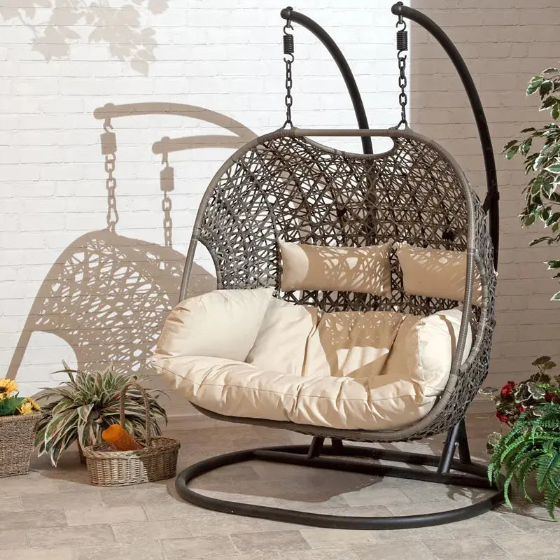 2025 Wicker Patio Swing Chair ¨C Stylish All-Weather Outdoor Seating with Comfortable Cushioning