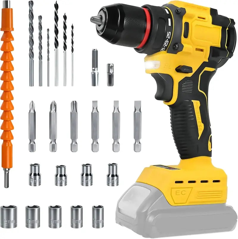 20V Brushless Cordless Drill Driver ¨C Dewalt Battery Compatible, Two-Speed Control