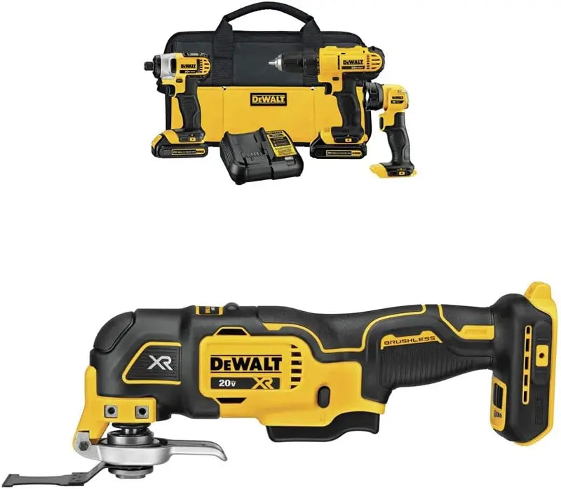 20V MAX Cordless Tool Combo Kit ¨C Drill, Impact Driver, LED Work Light, 2 Batteries &amp; Charger Included