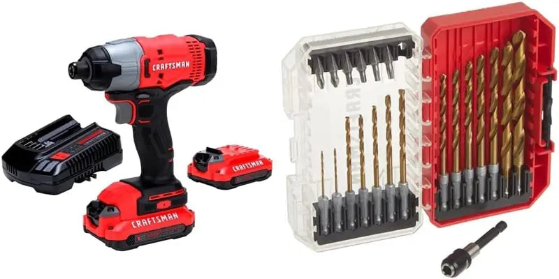 20V MAX Impact Driver ¨C 2800 RPM Tool with Built-In LED Light, Battery, and Fast Charger Included