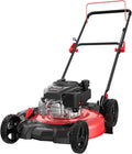 21″ Gas Lawn Mower ¨C 144cc 4-Stroke Engine, Side Discharge &amp; Mulching, 6-Height Cutting Adjustment