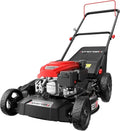 21″ Heavy-Duty Gas Push Mower ¨C 144cc 4-Stroke 3-in-1 Lawn Trimmer with 6-Position Height Adjustment and 1.4-Bushel Catcher