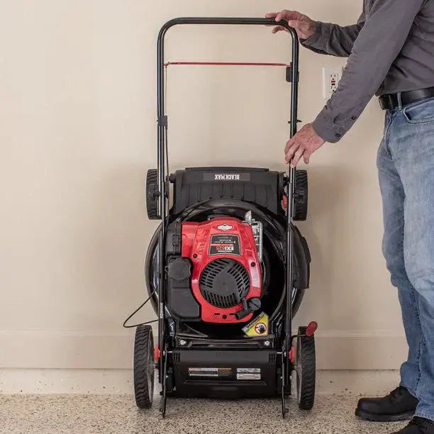 21-Inch 150cc Gas-Powered Push Mower with Foldable Mow-N-Stow Design