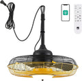 21-Inch Outdoor Ceiling Fan with Integrated Light ¨C Wet-Rated, Remote- &amp; App-Controlled Hanging Fan for Patios &amp; Gazebos