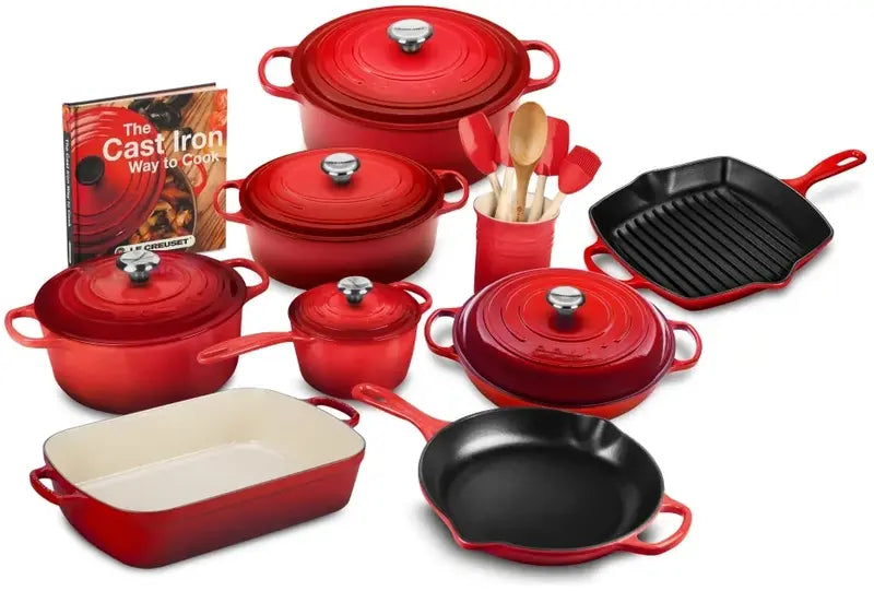 21-Piece Cast Iron Cookware Set ¨C Premium Signature Collection