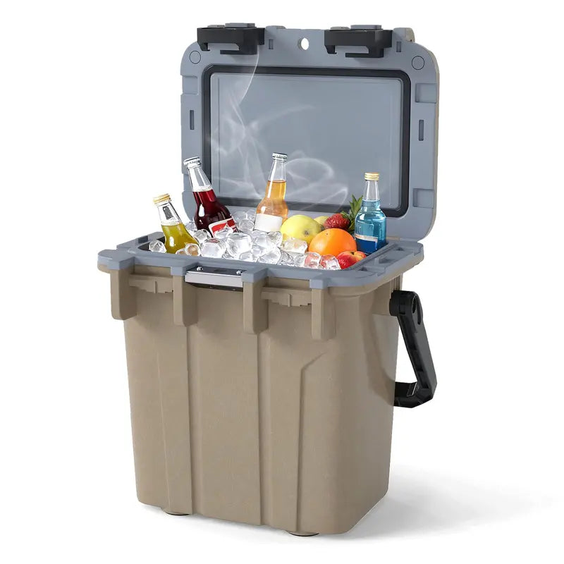 21-Quart Portable Injection-Molded Cooler with Integrated Bottle Opener &amp; Carry Handles