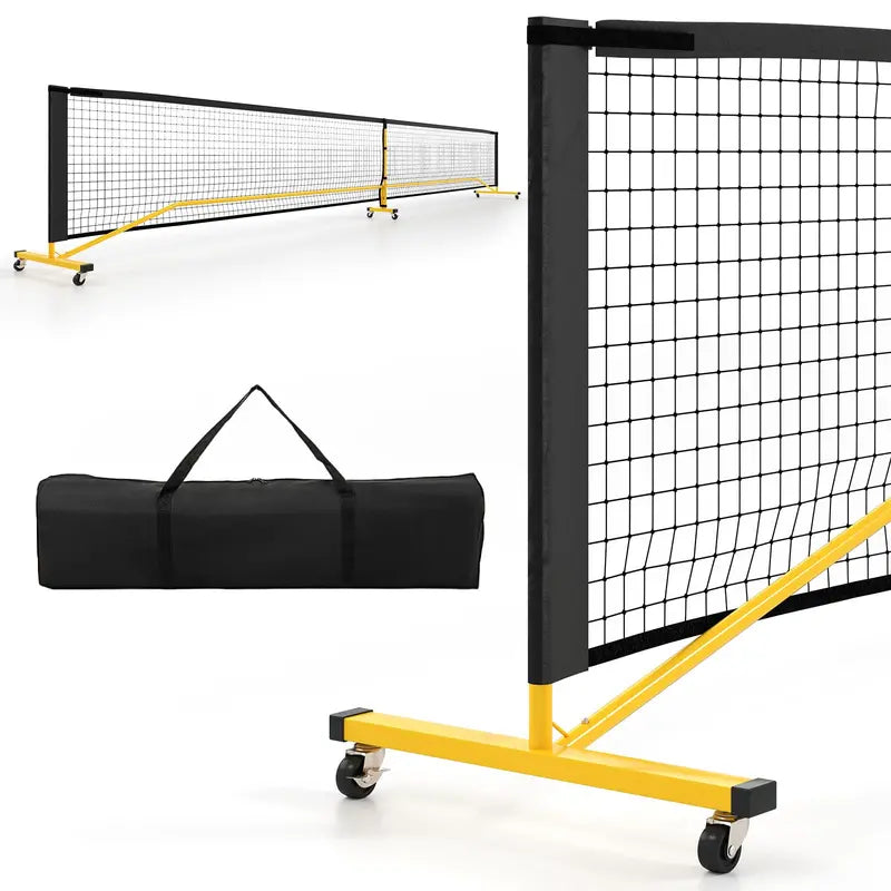 22-Foot Regulation Pickleball Net System ¨C Powder-Coated Steel Frame with Adjustable Height and Weather-Resistant Net