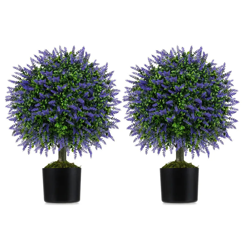 22-Inch Artificial Wisteria Topiary Ball Tree ¨C Vibrant Faux Floral Display with Realistic Branching