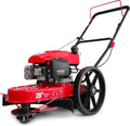 22-Inch Walk-Behind String Trimmer Mower ¨C 161cc 4-Stroke Engine with High-Wheel Mobility