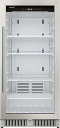 22″ Wide Commercial Beverage Merchandiser ¨C 10.1 Cu. Ft. Stainless Steel Cooler with Reversible Door &amp; Temp Alert