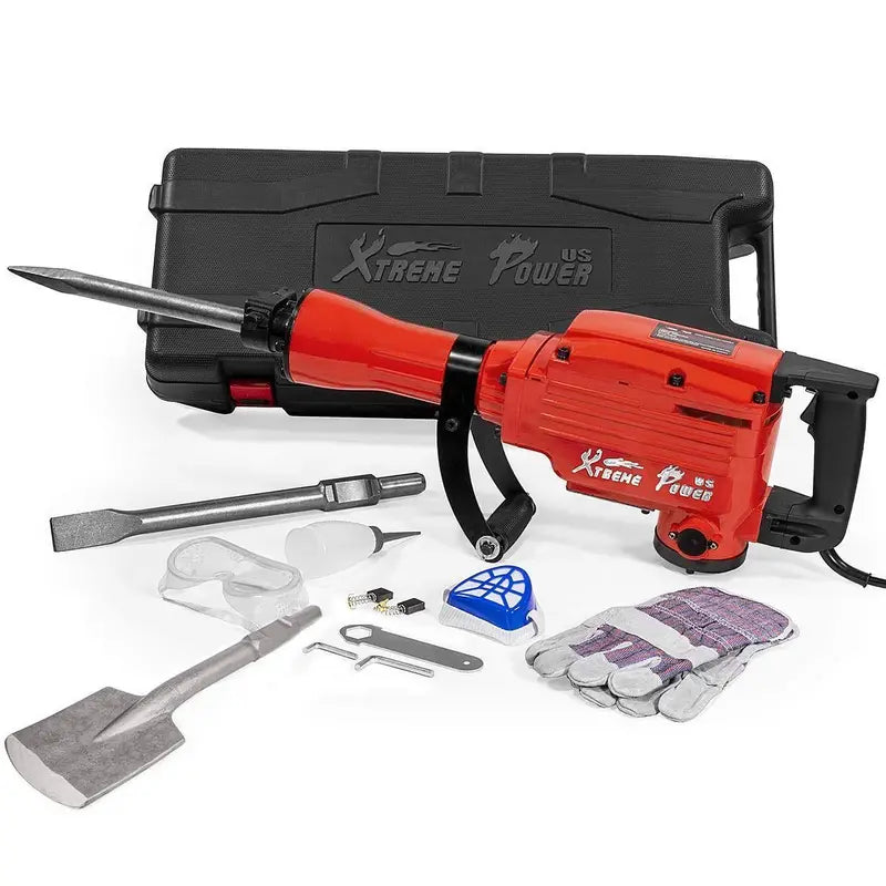 2200W Demolition Jackhammer ¨C Concrete &amp; Asphalt Breaker with Carrying Case
