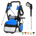 2300 PSI Electric Pressure Washer ¨C 1.8 GPM Heavy-Duty Cleaner with 5 Quick-Connect Nozzles and Wheels