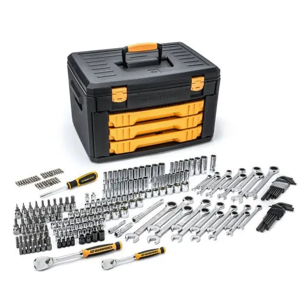232-Piece Professional Mechanics Tool Set ¨C SAE &amp; Metric, Standard &amp; Deep Sockets