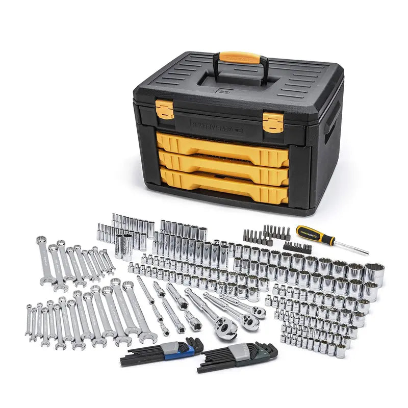 239-Piece SAE/Metric Mechanics Tool Set ¨C Comprehensive Professional Hand Tool Collection