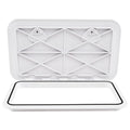 24-Inch by 14-Inch Marine Hatch with 180-Degree Lid Hinge and Textured Non-Slip Surface