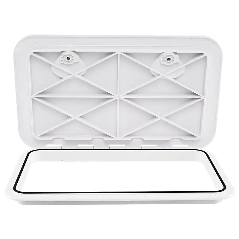 24-Inch by 14-Inch Marine Hatch with 180-Degree Lid Hinge and Textured Non-Slip Surface