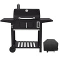 24-Inch Charcoal Grill with Protective Cover ¨C Compact Outdoor Cooking Solution for Patios and Backyards