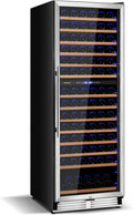 24-Inch Dual-Zone Wine Cooler ¨C 154-Bottle Capacity, Tempered Glass Door, Independent Temperature Control, Memory Function, Freestanding or Built-In Installation