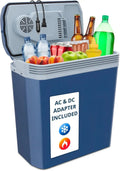 24-Liter Portable Thermoelectric Cooler &amp; Warmer ¨C Dual Power (110V AC / 12V DC), Includes Car Adapter &amp; Handle, Ideal for Camping &amp; Travel