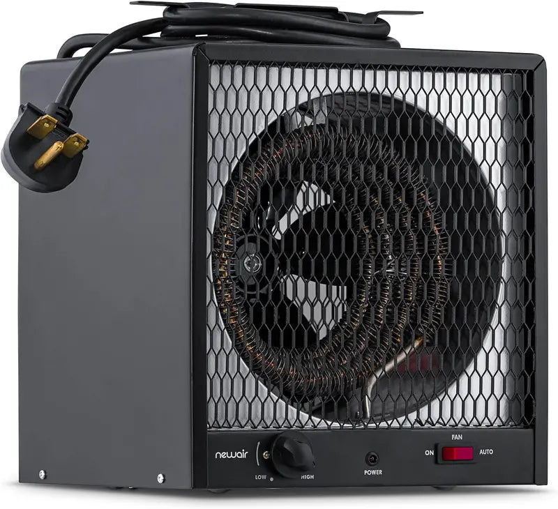 240V Industrial Garage Heater ¨C 600 Sq. Ft. Coverage, Built-In Thermostat &amp; Carry Handle