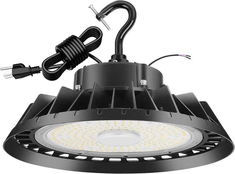 240W UFO-Style High Bay LED Light ¨C 36,000 LM, 5000K, 0¨C10V Dimmable Fixture for Warehouses &amp; Workshops