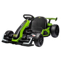 24V Electric Go-Kart for Outdoor Racing ¨C 300W Motor, Drift/Sport Mode, Adjustable Frame, EVA Tires (Green)