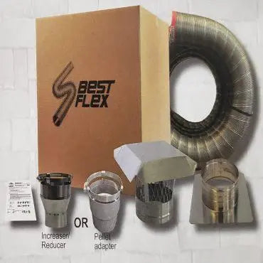 25-Foot Chimney Pipe Kit ¨C Compatible with HP22I and HP22I-SS Wood Pellet Stoves