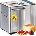 25-in-1 Stainless Steel Bread Maker ¨C 2-Pound Capacity with Dual Automatic Ingredient Dispenser