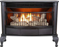 25,000 BTU Vent-Free Freestanding Fireplace ¨C Dual-Fuel, Space-Saving Design with Thermostat