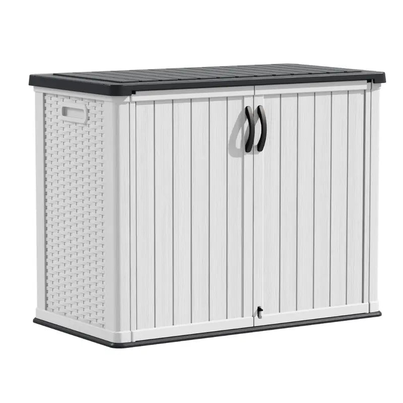 26-Cubic-Foot Lockable Water-Resistant Resin Outdoor Storage Cabinet