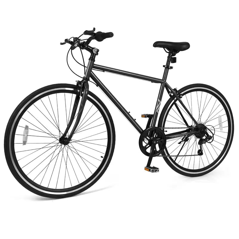 26-Inch Mountain Bike with 6-Speed Drivetrain and Front/Rear Dual Braking System