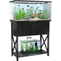 29 Gallon Aquarium Stand Metal Fish Tank Stand with Cabinet,30.7
