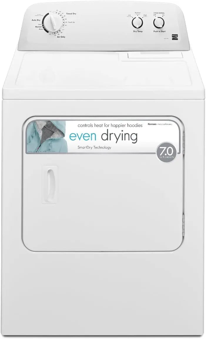 29-Inch Front-Load Electric Dryer Featuring Wrinkle Guard and 7-Cubic-Foot Capacity