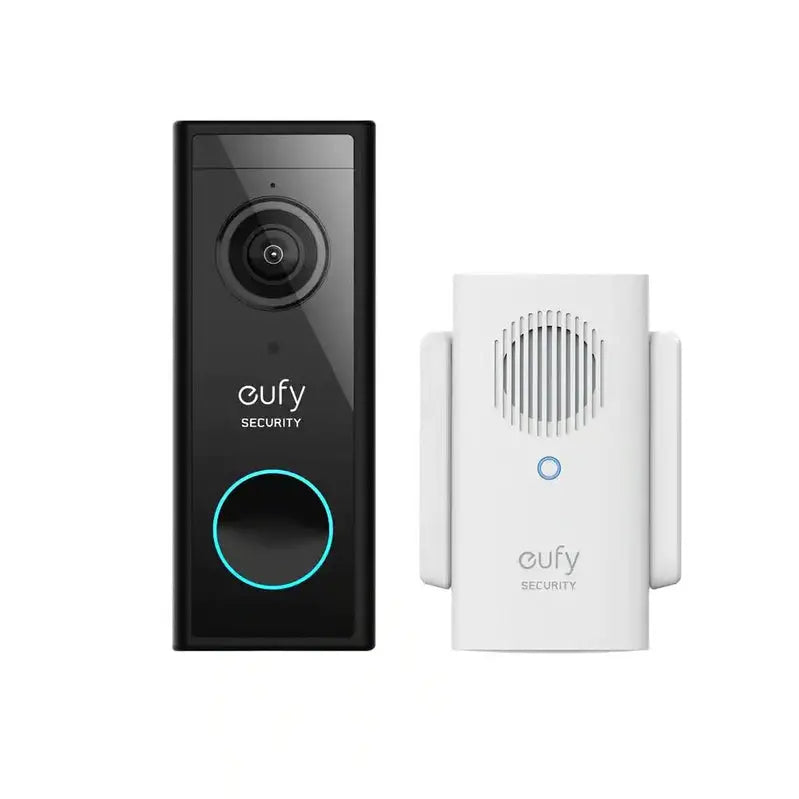 2K Wireless Wi-Fi Video Doorbell ¨C Smart Security Camera with Chime, Night Vision, and Mobile Alerts (Black)