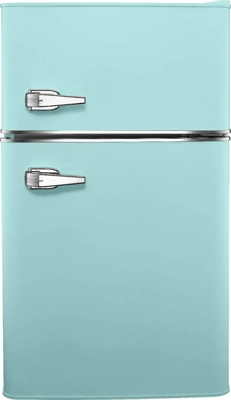 3.1 Cu. Ft. Retro-Style Mini Fridge with Top Freezer ¨C Cool Mint Finish