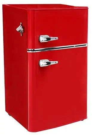 3.2 Cu. Ft. Compact Two-Door Refrigerator with Freezer ¨C Space-Saving Mini Fridge