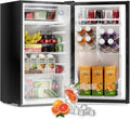 3.2 Cu. Ft. Energy-Efficient Mini Fridge with Freezer ¨C Double-Door Upright Compact Refrigerator for Bedrooms