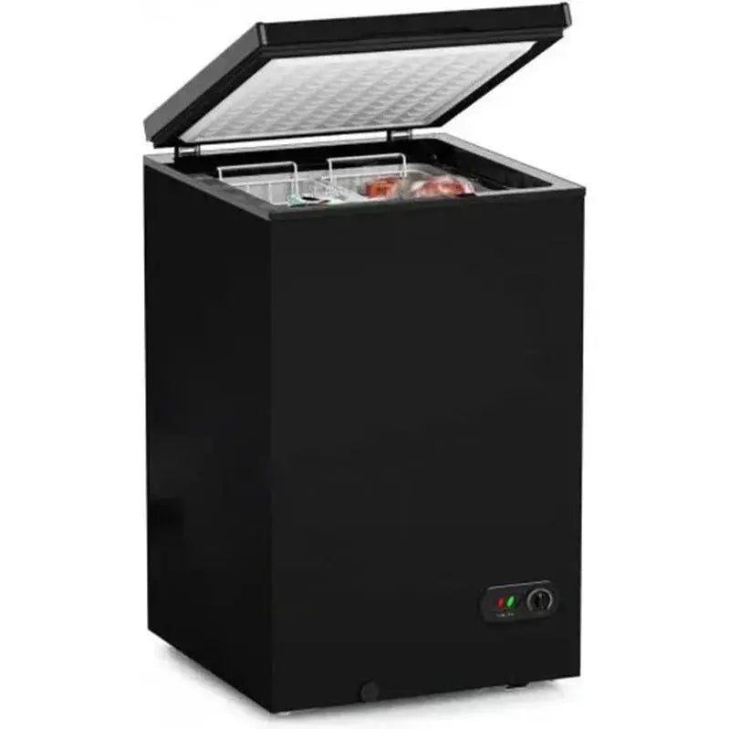3.5 Cu Ft Compact Chest Freezer ¨C Quiet, Energy-Efficient Mini Freezer with Dual Baskets &amp; 7-Temp Settings