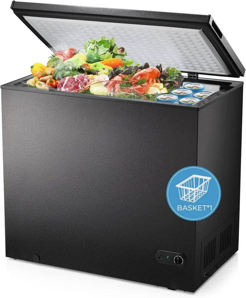3.5 Cu. Ft. Freestanding Chest Freezer ¨C Top-Loading Compact Deep Freeze Unit