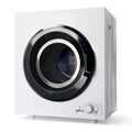 3.5-Cubic-Foot Compact Portable Dryer in Two-Tone White and Black Finish